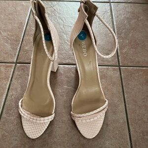 Bebo Women's Elegant Cream High Heel Sandals